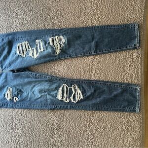 Distressed Blue Jeans American Eagle